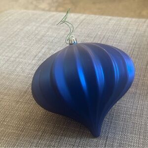💙 Large 6” Electric Cobalt Blue Christmas tree Holiday Ornament